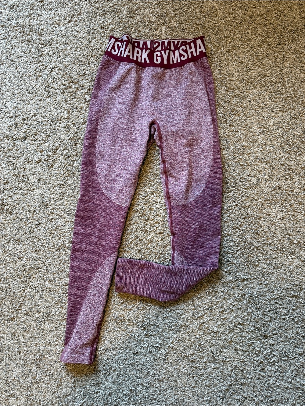 Gymshark Burgundy Seamless High-Waist Leggings